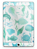 Vivid Blue Watercolor Sea Creatures V2 - iPad Pro 97 - View 6.jpg