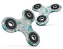 Vivid Blue Watercolor Sea Creatures V2 Full-Body Fidget Spinner Skin-Kit