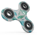 Vivid Blue Watercolor Sea Creatures V2 Full-Body Fidget Spinner Skin-Kit