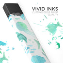 Vivid Blue Watercolor Sea Creatures V2 - Premium Decal Protective Skin-Wrap Sticker compatible with the Juul Labs vaping device