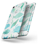 Vivid Blue Watercolor Sea Creatures V2 - Skin-kit for the iPhone 8 or 8 Plus