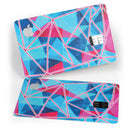 Vivid Blue and Pink Sharp Shapes - Premium Protective Decal Skin-Kit for the Apple Credit Card