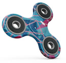 Vivid Blue and Pink Sharp Shapes Full-Body Fidget Spinner Skin-Kit