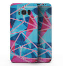 Vivid Blue and Pink Sharp Shapes - Samsung Galaxy S8 Full-Body Skin Kit