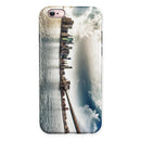 Vivid Cloudy Sky Over The City Skyline iPhone 6/6s or 6/6s Plus 2-Piece Hybrid INK-Fuzed Case