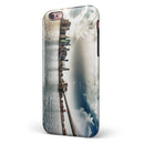 Vivid Cloudy Sky Over The City Skyline iPhone 6/6s or 6/6s Plus 2-Piece Hybrid INK-Fuzed Case