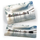 Vivid Cloudy Sky Over The City Skyline - Premium Protective Decal Skin-Kit for the Apple Credit Card