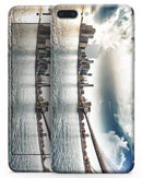 Vivid Cloudy Sky Over The City Skyline - Skin-kit for the iPhone 8 or 8 Plus