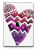 Vivid Colorful Chevron Water Heart - iPad Pro 97 - View 3.jpg
