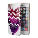 Vivid Colorful Chevron Water Heart iPhone 6/6s or 6/6s Plus 2-Piece Hybrid INK-Fuzed Case