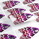 Vivid Colorful Chevron Water Heart - Premium Protective Decal Skin-Kit for the Apple Credit Card