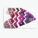 Vivid Colorful Chevron Water Heart - Premium Protective Decal Skin-Kit for the Apple Credit Card