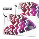 Vivid Colorful Chevron Water Heart - Premium Protective Decal Skin-Kit for the Apple Credit Card