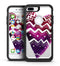 Vivid Colorful Chevron Water Heart - iPhone 7 or 7 Plus Commuter Case Skin Kit