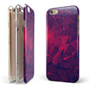 Vivid Fuchsia Geometric Triangles iPhone 6/6s or 6/6s Plus 2-Piece Hybrid INK-Fuzed Case