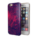 Vivid Fuchsia Geometric Triangles iPhone 6/6s or 6/6s Plus 2-Piece Hybrid INK-Fuzed Case