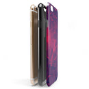Vivid Fuchsia Geometric Triangles iPhone 6/6s or 6/6s Plus 2-Piece Hybrid INK-Fuzed Case