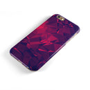 Vivid Fuchsia Geometric Triangles iPhone 6/6s or 6/6s Plus 2-Piece Hybrid INK-Fuzed Case