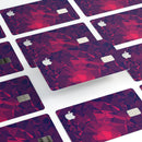 Vivid Fuchsia Geometric Triangles - Premium Protective Decal Skin-Kit for the Apple Credit Card