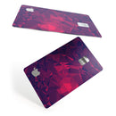 Vivid Fuchsia Geometric Triangles - Premium Protective Decal Skin-Kit for the Apple Credit Card