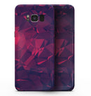Vivid Fuchsia Geometric Triangles - Samsung Galaxy S8 Full-Body Skin Kit