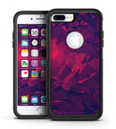 Vivid Fuchsia Geometric Triangles - iPhone 7 or 7 Plus Commuter Case Skin Kit