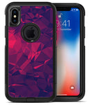 Vivid Fuchsia Geometric Triangles - iPhone X OtterBox Case & Skin Kits