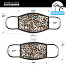 Vivid Leopard Animal Print V11 - Made in USA Mouth Cover Unisex Anti-Dust Cotton Blend Reusable & Washable Face Mask with Adjustable Sizing for Adult or Child