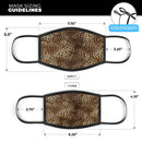 Vivid Leopard Animal Print V3 - Made in USA Mouth Cover Unisex Anti-Dust Cotton Blend Reusable & Washable Face Mask with Adjustable Sizing for Adult or Child