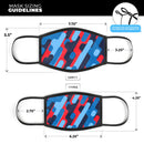 Vivid Modern Camouflage V2 - Made in USA Mouth Cover Unisex Anti-Dust Cotton Blend Reusable & Washable Face Mask with Adjustable Sizing for Adult or Child