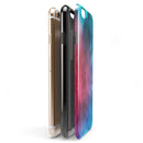Vivid Pink 869 Absorbed Watercolor Texture iPhone 6/6s or 6/6s Plus 2-Piece Hybrid INK-Fuzed Case