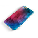 Vivid Pink 869 Absorbed Watercolor Texture iPhone 6/6s or 6/6s Plus 2-Piece Hybrid INK-Fuzed Case