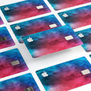 Vivid Pink 869 Absorbed Watercolor Texture - Premium Protective Decal Skin-Kit for the Apple Credit Card