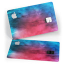 Vivid Pink 869 Absorbed Watercolor Texture - Premium Protective Decal Skin-Kit for the Apple Credit Card