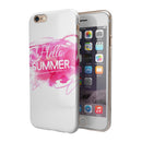Vivid Pink Hello Summer iPhone 6/6s or 6/6s Plus 2-Piece Hybrid INK-Fuzed Case