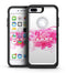 Vivid Pink Hello Summer - iPhone 7 or 7 Plus Commuter Case Skin Kit
