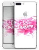 Vivid Pink Hello Summer - Skin-kit for the iPhone 8 or 8 Plus