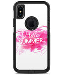 Vivid Pink Hello Summer - iPhone X OtterBox Case & Skin Kits