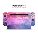 Vivid Pink and Blue Space // Skin Decal Wrap Kit for Nintendo Switch Console & Dock, Joy-Cons, Pro Controller, Lite, 3DS XL, 2DS XL, DSi, or Wii - Vinyl Skin Wrap for Nintendo Switch 2, OLED, Lite, Pro Controller, Wii & Classic Handhelds