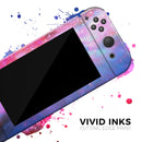 Vivid Pink and Blue Space // Skin Decal Wrap Kit for Nintendo Switch Console & Dock, Joy-Cons, Pro Controller, Lite, 3DS XL, 2DS XL, DSi, or Wii - Vinyl Skin Wrap for Nintendo Switch 2, OLED, Lite, Pro Controller, Wii & Classic Handhelds