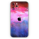 Vivid Pink and Blue Space - Protective Skin Wrap & Decal – Compatible with iPhone SE to iPhone 17 Pro Max (All Models)
