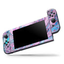 Vivid Pink and Teal Oil Mix // Skin Decal Wrap Kit for Nintendo Switch Console & Dock, Joy-Cons, Pro Controller, Lite, 3DS XL, 2DS XL, DSi, or Wii - Vinyl Skin Wrap for Nintendo Switch 2, OLED, Lite, Pro Controller, Wii & Classic Handhelds