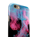 Vivid Pink and Teal liquid Cloud iPhone 6/6s or 6/6s Plus 2-Piece Hybrid INK-Fuzed Case