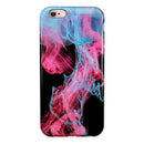 Vivid Pink and Teal liquid Cloud iPhone 6/6s or 6/6s Plus 2-Piece Hybrid INK-Fuzed Case