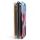 Vivid Pink and Teal liquid Cloud iPhone 6/6s or 6/6s Plus 2-Piece Hybrid INK-Fuzed Case