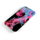 Vivid Pink and Teal liquid Cloud iPhone 6/6s or 6/6s Plus 2-Piece Hybrid INK-Fuzed Case