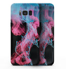 Vivid Pink and Teal liquid Cloud - Samsung Galaxy S8 Full-Body Skin Kit
