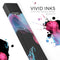 Vivid Pink and Teal liquid Cloud - Premium Decal Protective Skin-Wrap Sticker compatible with the Juul Labs vaping device