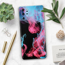 Vivid Pink and Teal liquid Cloud - Skin-Kit for the Samsung Galaxy S-Series S20, S20 Plus, S20 Ultra , S10 & others (All Galaxy Devices Available)