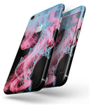 Vivid Pink and Teal liquid Cloud - Skin-kit for the iPhone 8 or 8 Plus